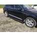 Боковые пороги Bosphorus Yeni Black (2 шт., алюминий) для Ауди Q7 2015- гг