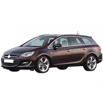 Полная окантовка стекол (Sport Tourer, 12 шт, нерж) для Opel Astra J 2009-2015 гг
