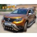 Кенгурятник без надписи WT003 (нерж.) для Renault Duster 2018-2024 гг