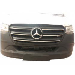 Накладки на решітку (5 шт, нерж) OmsaLine - Італійська нержавійка для Mercedes Sprinter W907/W910 2018- рр