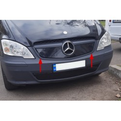 Зимова накладка на решітку V1 (2010-2015) Глянцева для Mercedes Vito W639 рр