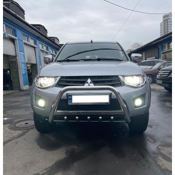 Кенгурятник WT004 (нерж) для Mitsubishi L200 2006-2015 гг