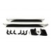 Боковые пороги (2015-2021) Черный цвет для Toyota Land Cruiser 200