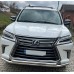 Передняя защита ST014 (2015-2025, нерж) для Lexus LX570 / 450d