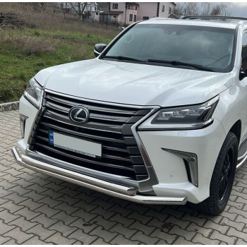Передняя защита ST014 (2015-2025, нерж) для Lexus LX570 / 450d