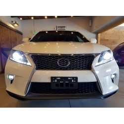 Передній бампер F-Sport (рестайлінг) 2009-2012, з фарами для Lexus RX рр