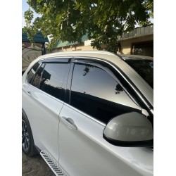Ветровики с хром молдингом (4 шт, HIC) для BMW X5 F-15 2013-2018 гг