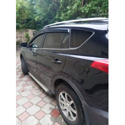 Ветровики широкие (4 шт, HIC) для Toyota Rav 4 2013-2018 гг
