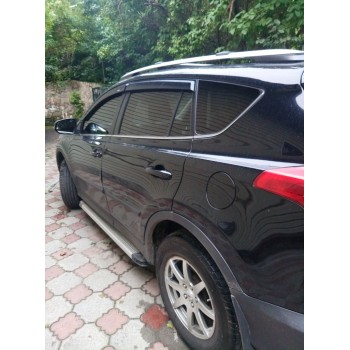 Ветровики широкие (4 шт, HIC) для Toyota Rav 4 2013-2018 гг