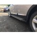 Бокові пороги Rainbow (2 шт., алюм.) Довга база для Nissan Qashqai 2010-2014рр