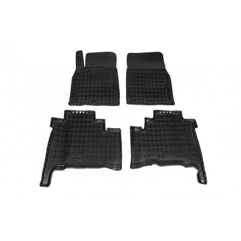 Резиновые коврики с бортом 2012-2021 (Autogumm) для Toyota Land Cruiser 200