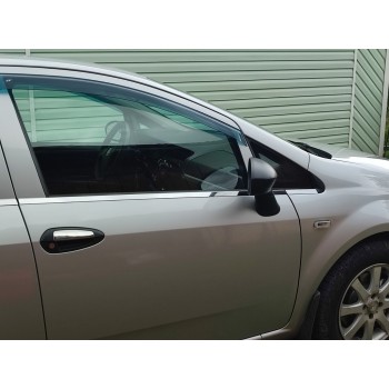 Накладки на ручки (4 шт, нерж) Carmos - Турецька сталь для Fiat Linea 2006-2018 рр
