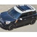 Перемычка на интегрированные рейлинги (2 шт, под ключ) Серый для Mini Countryman R60 2010-2017 гг