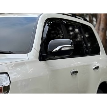 Крышки зеркал (с повторителем, стиль 2016) Белый цвет для Toyota Land Cruiser 200
