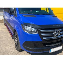 Бокові пороги Maya Red (2 шт., алюміній) Середня база - задній привід для Mercedes Sprinter W907/W910 2018- рр