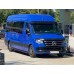 Боковые пороги Maya Red (2 шт., алюминий) Средняя база – задний привод для Mercedes Sprinter W907/W910 2018- гг