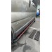 Боковые пороги Maya Red-Black (2 шт., алюминий) Длинная база для Renault Trafic 2015- гг