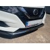 Накладка на передний бампер (2017-2025, нерж) Carmos - Турецкая сталь для Nissan Qashqai