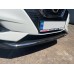 Накладка на передний бампер (2017-2025, нерж) Carmos - Турецкая сталь для Nissan Qashqai