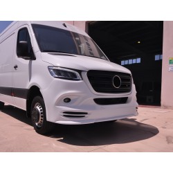 Накладка на передній бампер V3 (під фарбування) для Mercedes Sprinter W907/W910 2018- рр