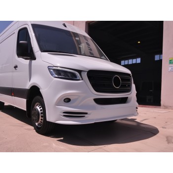 Накладка на передній бампер V3 (під фарбування) для Mercedes Sprinter W907/W910 2018- рр