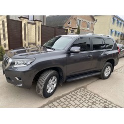 Рейлинги оригинальный дизайн (Серые, 2 шт) для Toyota Land Cruiser Prado 150