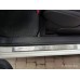 Накладки на пороги 500 (Carmos, 2 шт, нерж) для Fiat 500/500L