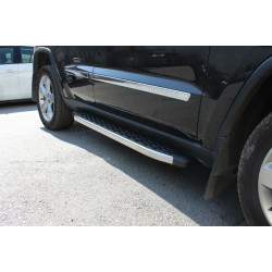 Боковые пороги BlackLine (2 шт., алюминий) для Jeep Grand Cherokee WK2 2010-2021 гг
