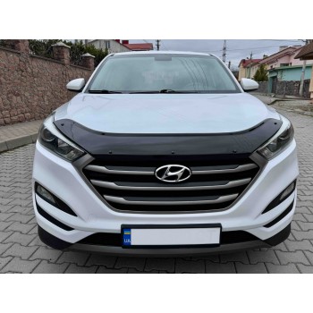 Дефлектор капота (EuroCap) для Hyundai Tucson TL 2016-2021 гг