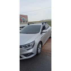 Перемычки на гладкую крышу (2 шт, Asaf V4) для Renault Megane IV 2016-2025 гг