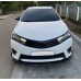 Накладка на передний бампер ЛИП (черная) для Toyota Corolla 2013-2019 гг