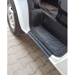 Накладки на пороги EuroCap (2 шт, ABS) для Ford Transit 2000-2014 гг