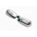 Накладки на зеркала под LED (2002-2005, 2 шт, пласт) для Toyota Corolla
