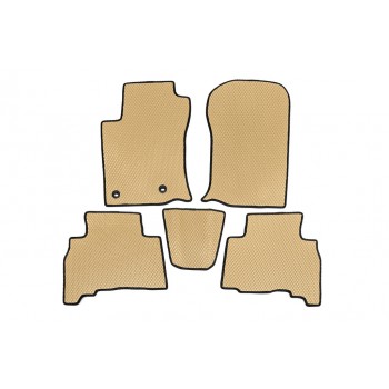 Коврики EVA (бежевые) 7 местный, 2010-2013 для Toyota Land Cruiser Prado 150