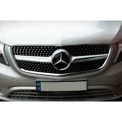 Передняя решетка Diamond (2014-2023 для Vito W447) для Mercedes Vito/V-class W447 2014- гг