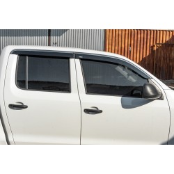 Ветровики с хромом (4 шт, Niken) для Volkswagen Amarok 2010-2022 гг