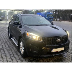 Боковые пороги Mevsim Grey (2 шт., алюминий) для Kia Sorento III UM 2014-2020 гг