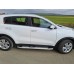 Бокові пороги Mevsim Grey (2 шт., Алюміній) для Kia Sportage 2015-2021 рр