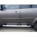Бокові пороги Mevsim Grey (2 шт., Алюміній) для Mitsubishi Pajero Sport 2008-2015 рр