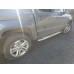 Бокові пороги Mevsim Grey (2 шт., Алюміній) для Volkswagen Amarok 2010-2022 рр