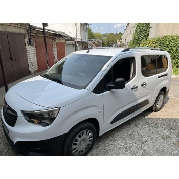 Рейлінги OmsaLine Solid (2 шт, сірі) довга база для Peugeot Partner/Rifter 2019- рр