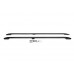 Рейлинги OmsaLine Solid (2 шт, черные) Длинная база для Ford Custom 2013-2022 гг