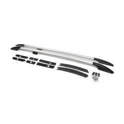 Рейлинги OmsaLine Solid (2 шт, серые) Длинная база для Ford Connect 2014-2021 гг