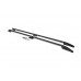 Рейлинги OmsaLine Sport (2 шт, черные) Длинная база для Ford Custom 2013-2022 гг