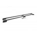 Рейлинги OmsaLine Sport (2 шт, черные) Длинная база для Ford Custom 2013-2022 гг