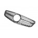 Передняя решетка AMG Silver для Mercedes C-class W204 2007-2015 гг