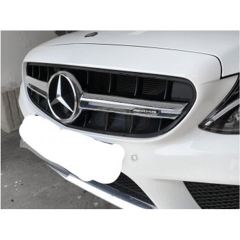 Передняя решетка C63-design 2018-2025, с камерой для Mercedes C-сlass W205