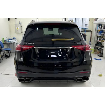 Задній дифузор GLE63 AMG (з насадками Black) для Mercedes GLE W167