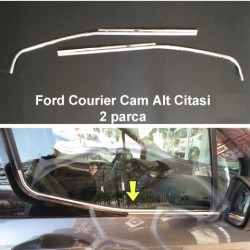 Окантовка стекол (2 шт, нерж) для Ford Courier 2014-2023 гг