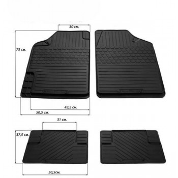 Универсальные коврики (4 шт, Stingray Premium) Универсальные коврики (4 шт, Stingray Premium)